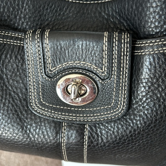 Black Pebbled Coach Purse - Picture 2 of 9